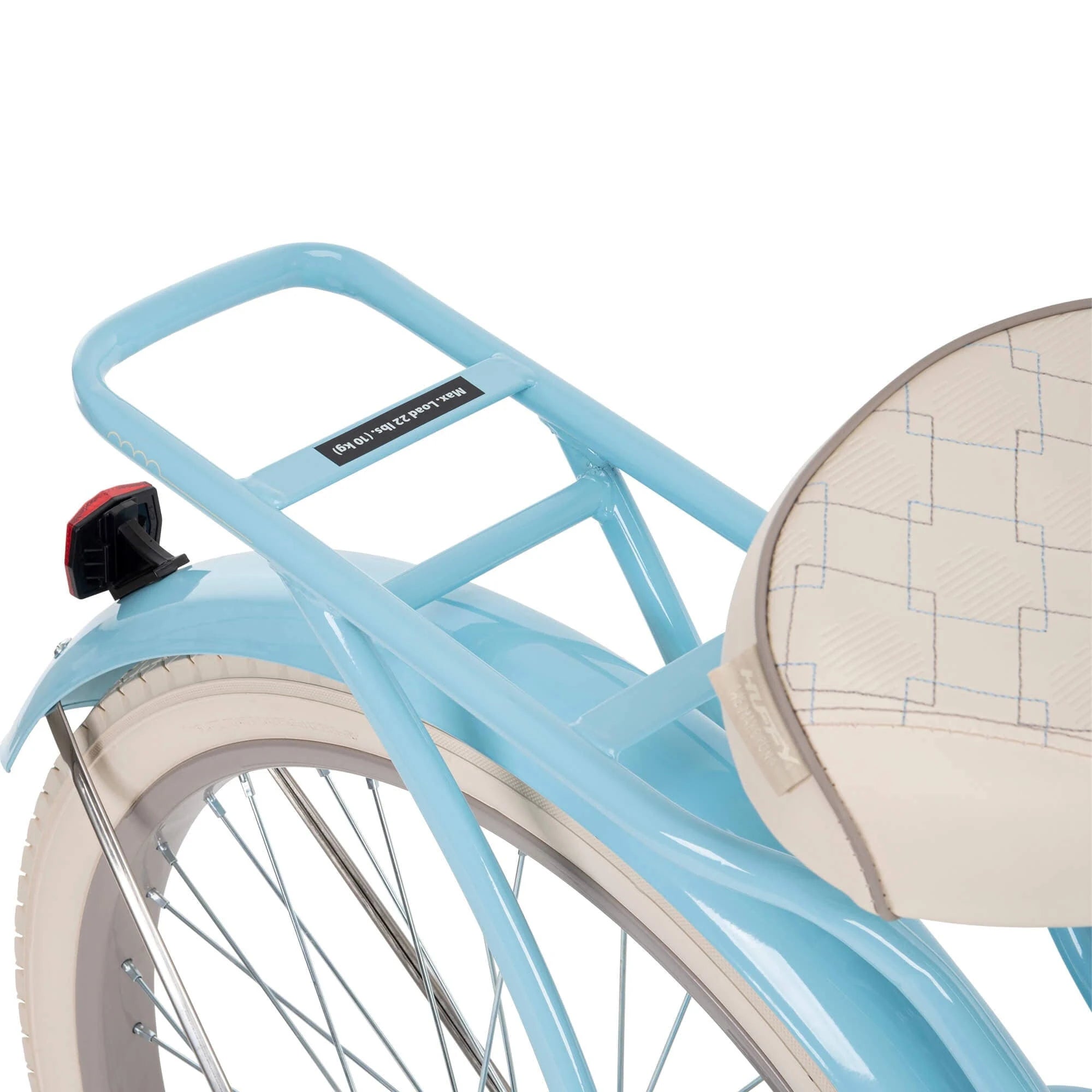 2025 Bicicleta Cruiser Clásica de Playa para Mujeres Huffy Nel Lusso 24 pulgadas, Azul Claro