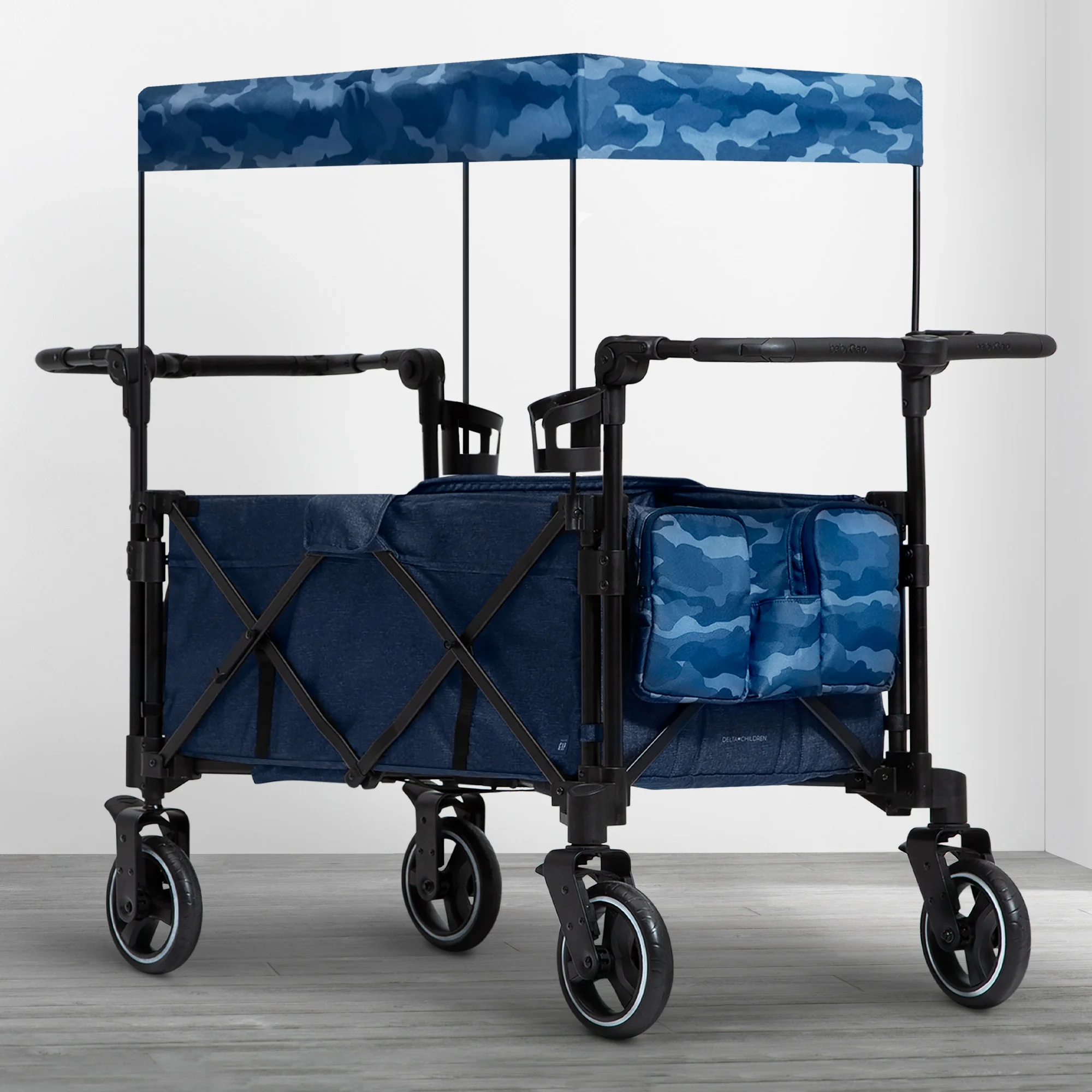 Carrito-Paseador babyGap Deluxe Explorer – Carrito Ecológico para Niños, Asientos Reciclados, Capota Anti-UV, Arnés de 3 Puntos, Almacenamiento Múltiple, Manillares Ajustables