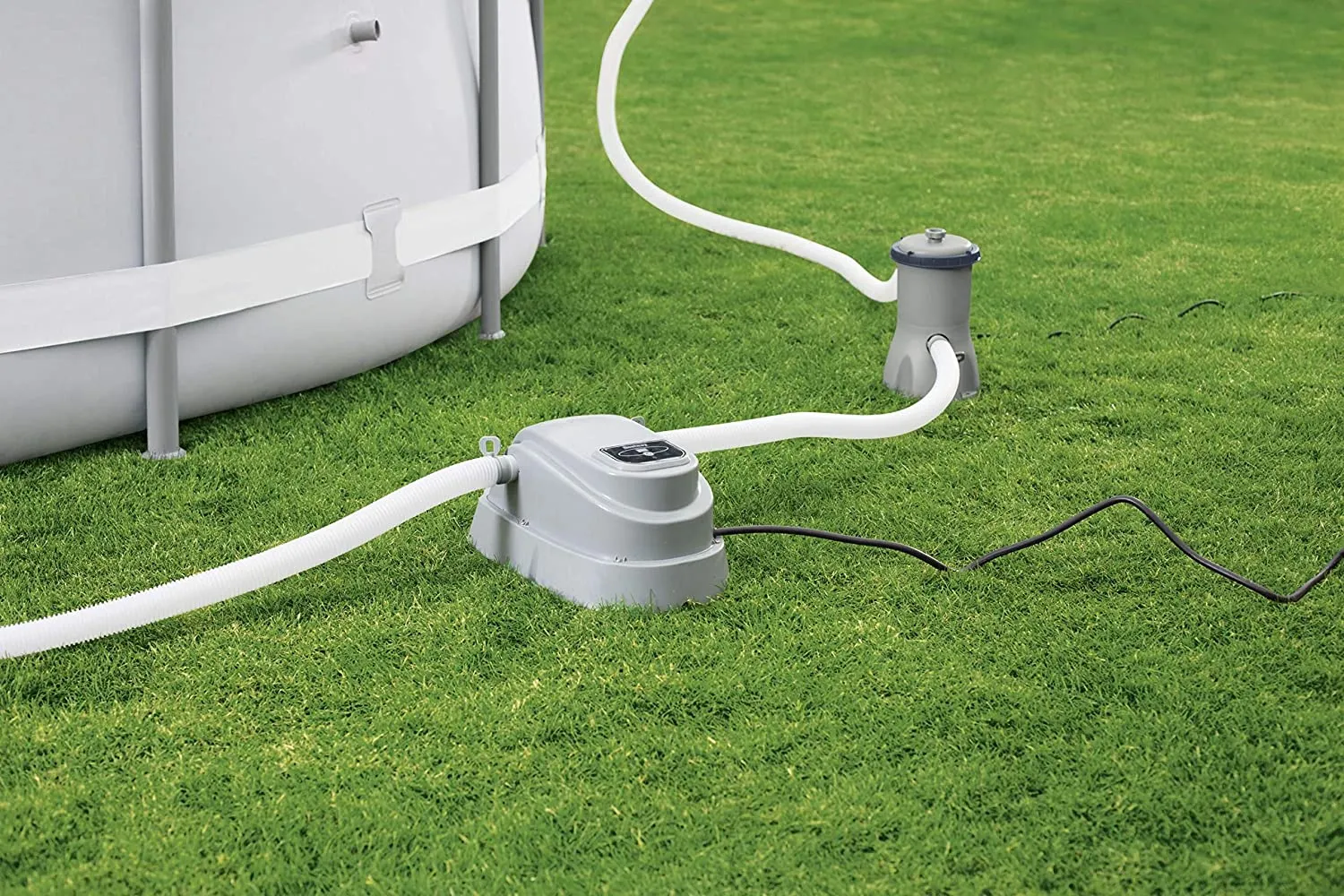 2025 Calentador de piscina Bestway 58259 – Calentador eficiente de agua para piscinas elevadas de hasta 4,57 m de diámetro