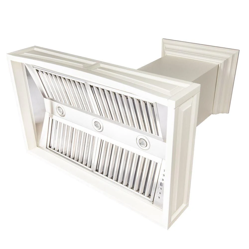 Campana de Pared de Madera Blanca ZLINE (321TT)