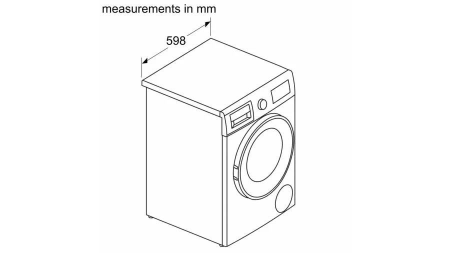 2025 Bosch WNA134U8GB Lavadora-secadora 8 kg / 5 kg 1400 rpm Blanco