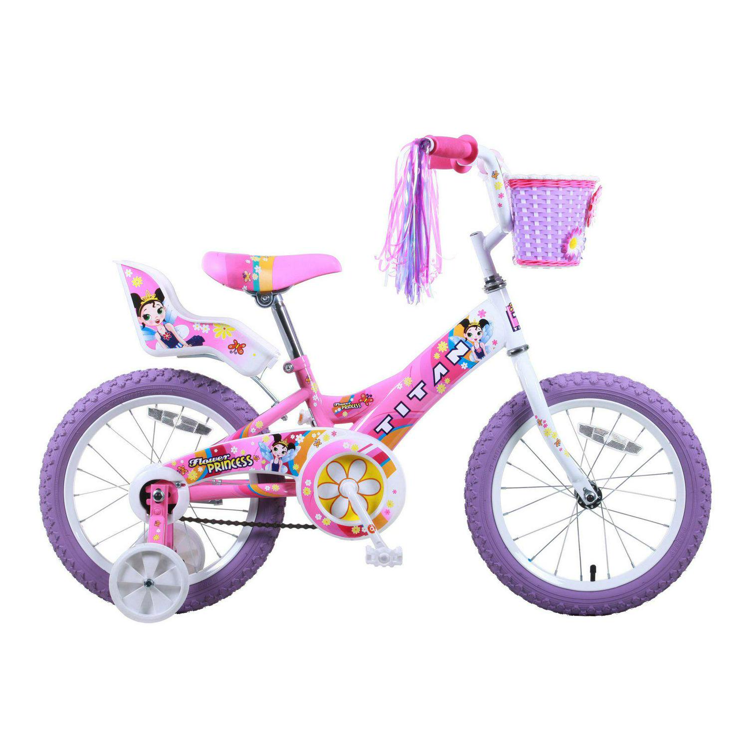 2025 Titan BMX para niña Flower Princess 16 pulgadas