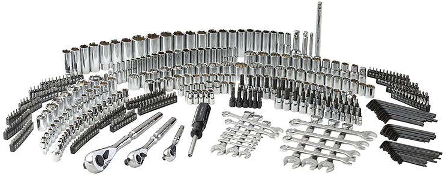 2025 Craftsman – Juego de herramientas mecánicas de 450 piezas con carracas y dados | SAE y métrico | Para profesionales y aficionados