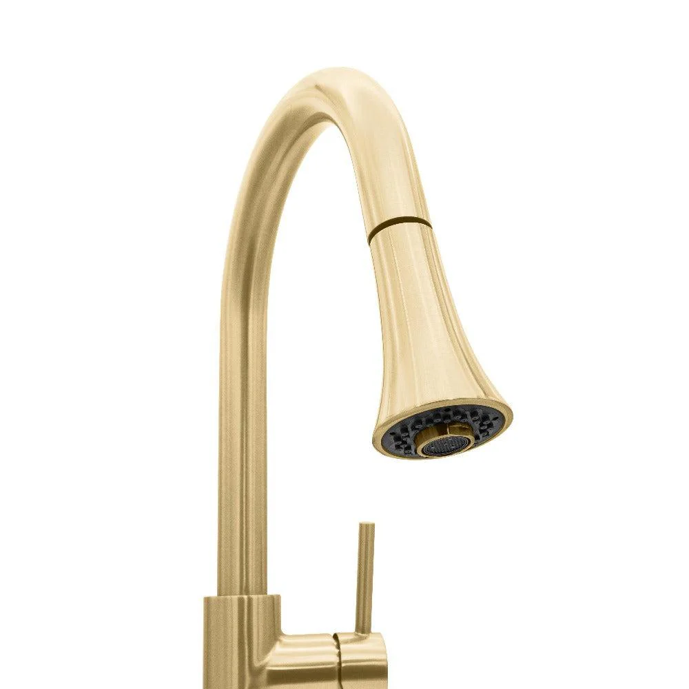 2025 ZLINE Edison – Grifo de Cocina con Ducha Extractible, Bronce Champán (EDS-KF-CB)
