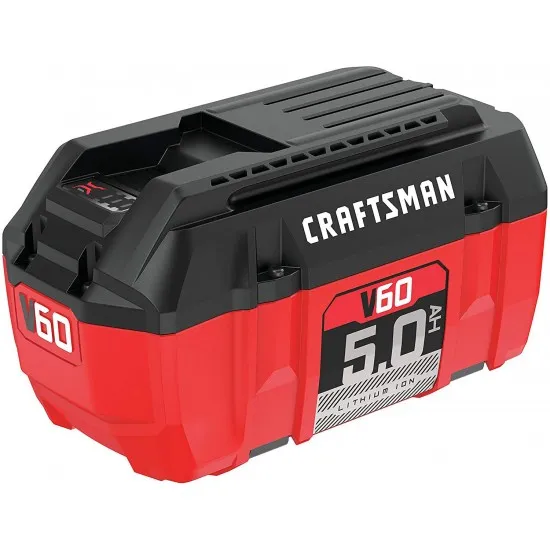 2025 Batería de ion de litio V60 5,0Ah CRAFTSMAN con indicador LED, sin efecto memoria, garantía de 4 años