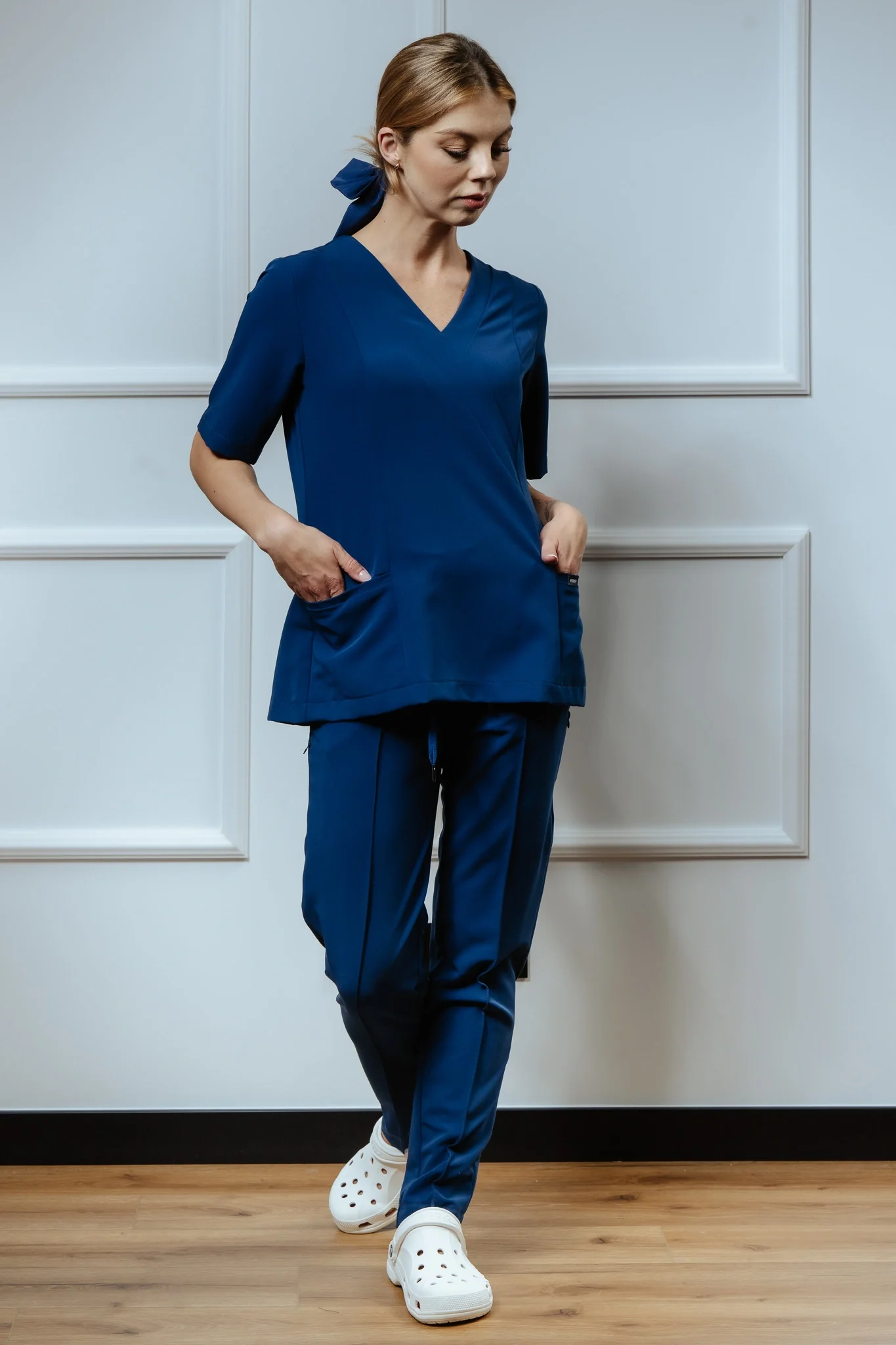 Spodnie medyczne damskie z kantem VERONA Profi.Me