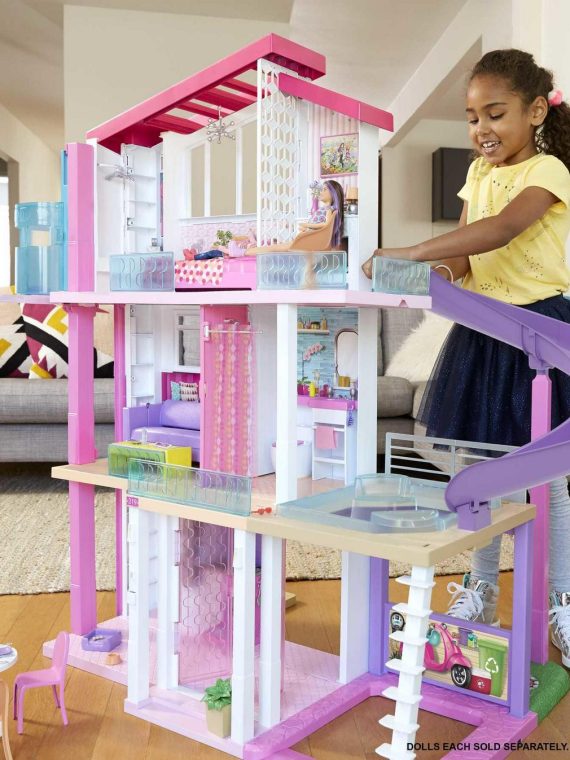 2025 Casa de ensueño Barbie con más de 70 accesorios, ascensor funcional, luces y sonidos