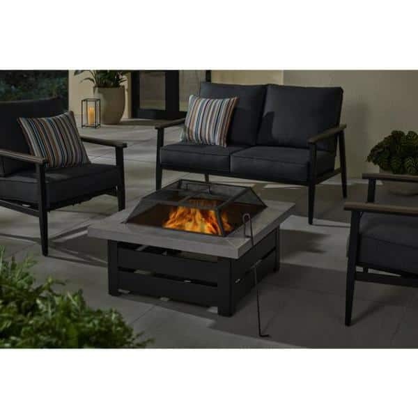 Conjunto de insertos para chimenea Hampton Bay de acero de 24″ con tapa de malla, kit de reemplazo de 3 piezas