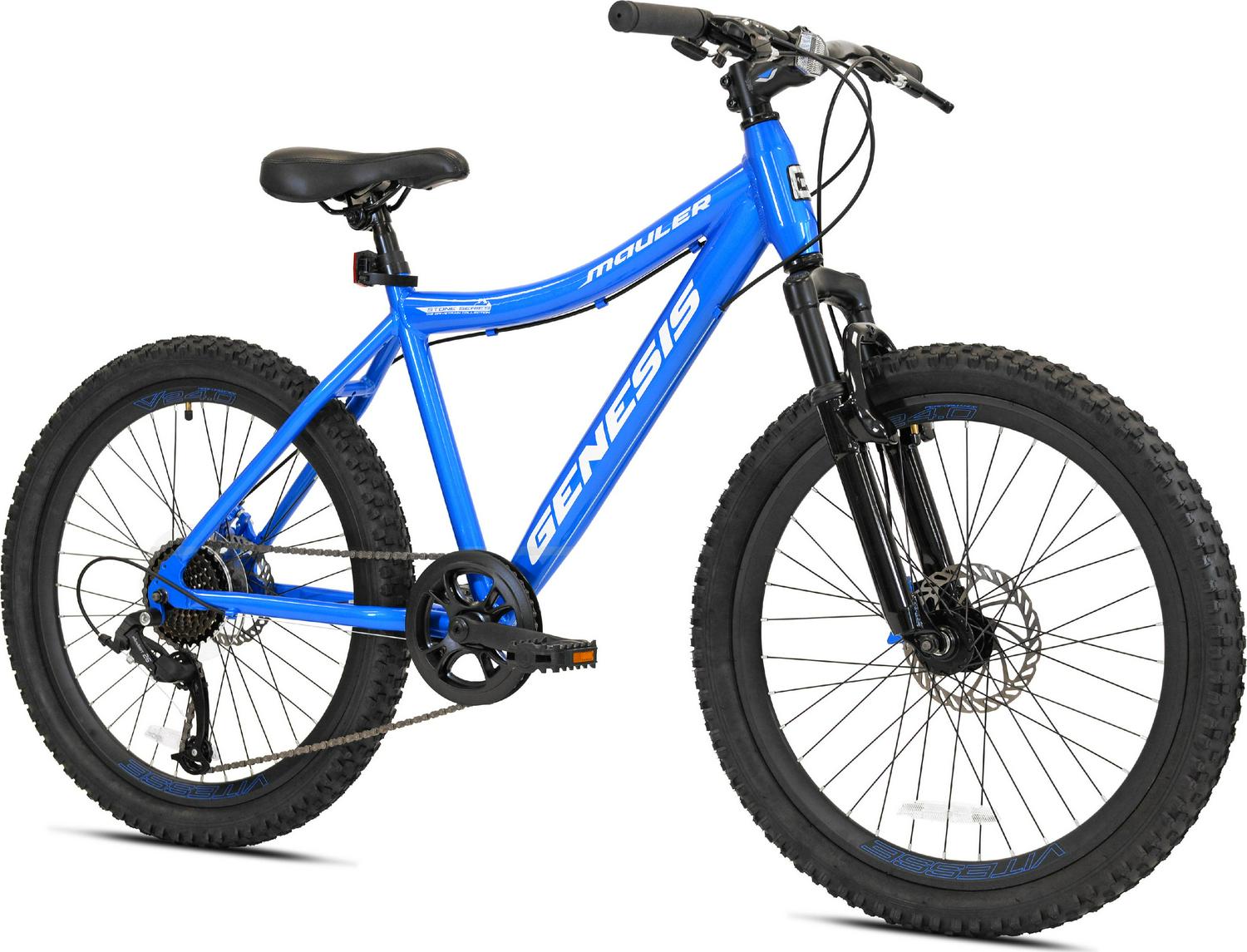 2025 Genesis Mauler bicicleta MTB de 24 pulgadas para niño – Azul | Para jóvenes aventureros