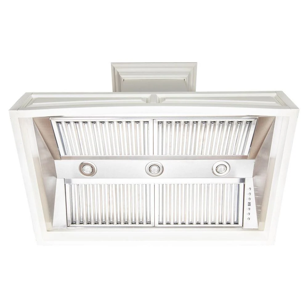 Campana de Pared de Madera Blanca ZLINE (321TT)