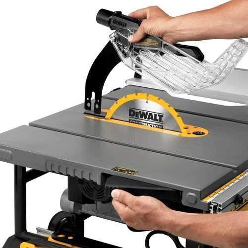 2025 Sierra de Mesa DEWALT de 10 Pulgadas, Capacidad de Corte Longitudinal de 32.5 Pulgadas, Motor de 15 Amperios, con Soporte Móvil
