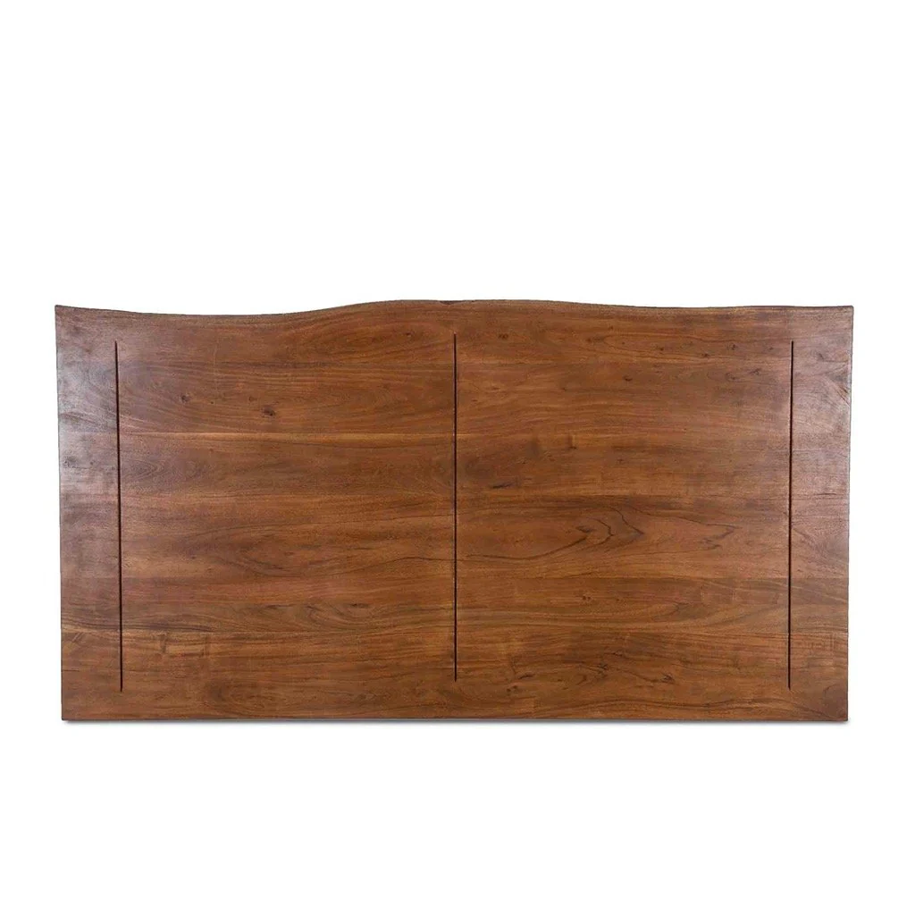 Cama San Marino de Madera Maciza de Acacia – Diseño Orgánico y Moderno