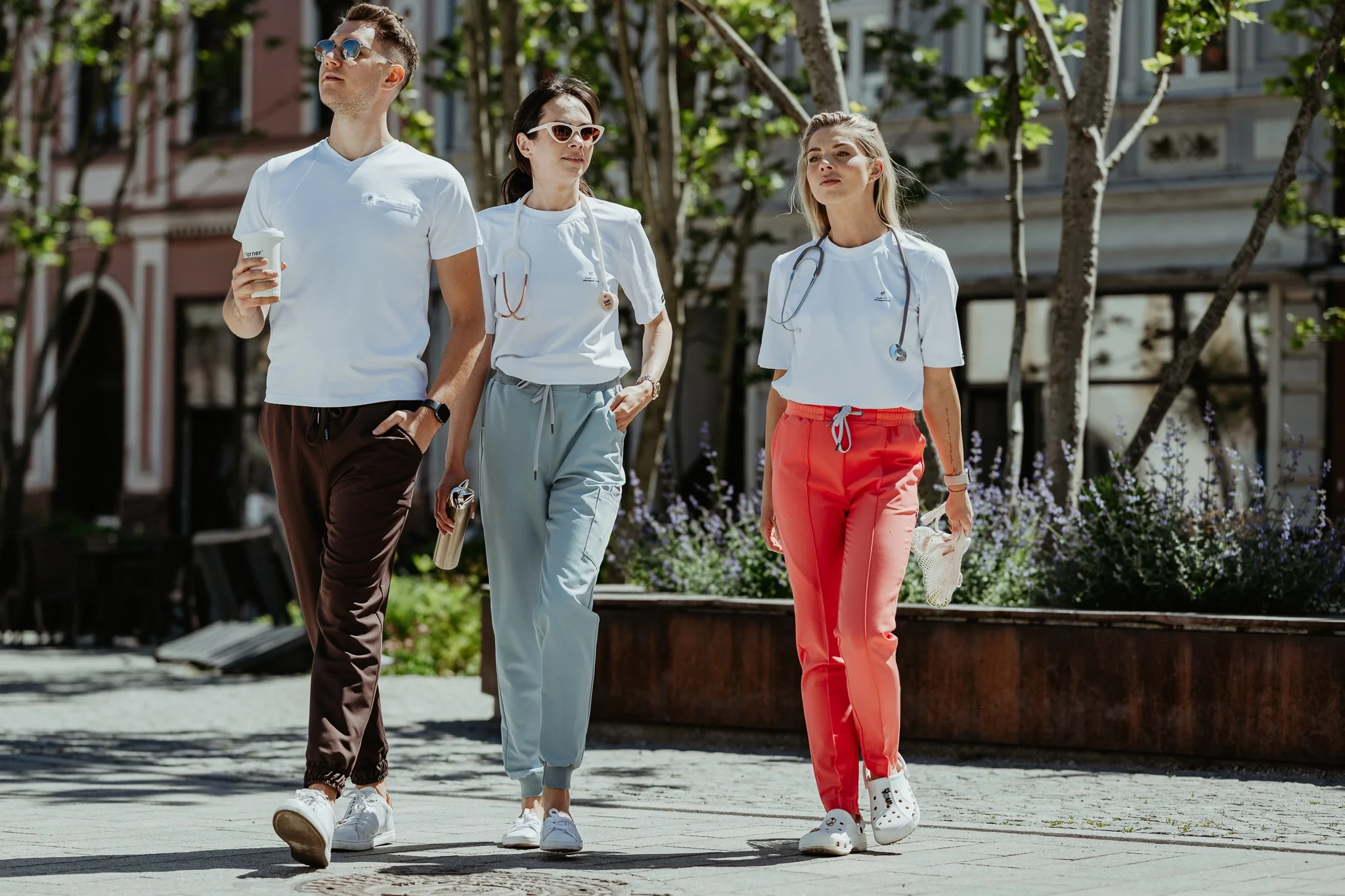 Biała koszulka damska SPLENDOR Premium Cotton