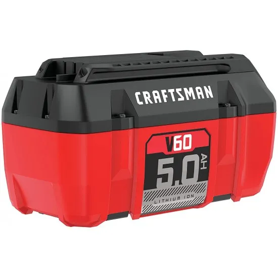 2025 Batería de ion de litio V60 5,0Ah CRAFTSMAN con indicador LED, sin efecto memoria, garantía de 4 años