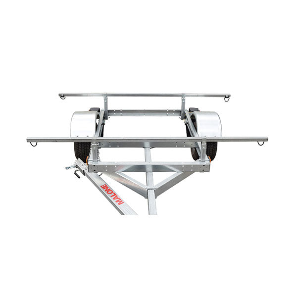 2025 Kit remolque Malone LowMax 2 para kayak, capacidad 600 lb, acero galvanizado, luces LED, neumáticos homologados 70 MPH