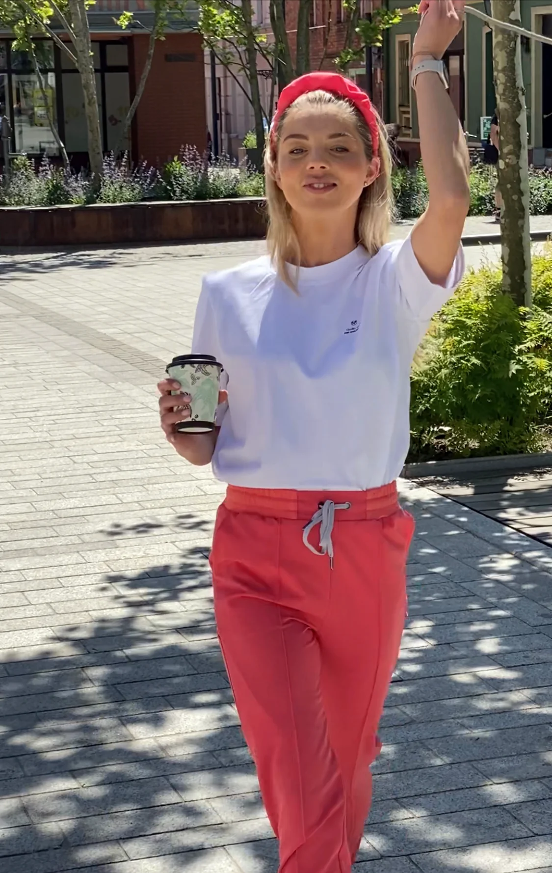 Biała koszulka damska SPLENDOR Premium Cotton