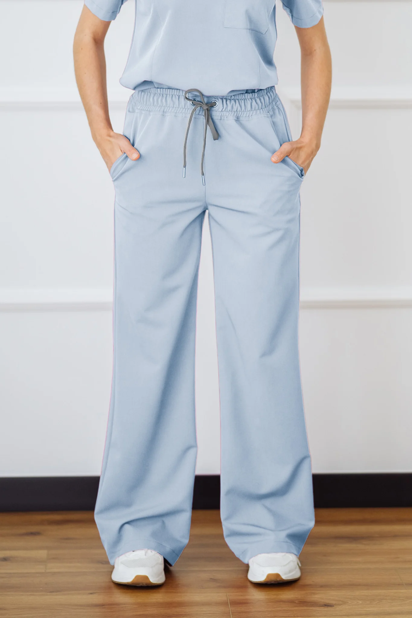 Spodnie medyczne damskie szerokie NICEA