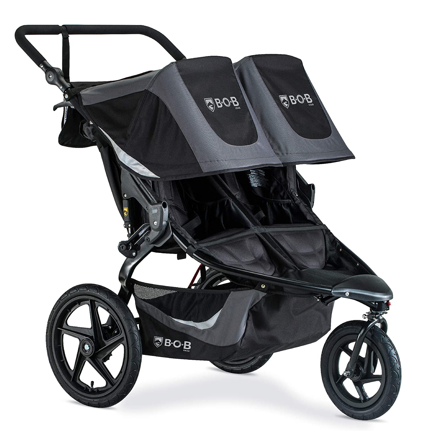2025 Coche Doble para Correr BOB Gear Revolution Flex 3.0 Duallie, Negro Grafito