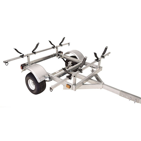 2025 Kit remolque Malone LowMax 2 para kayak, capacidad 600 lb, acero galvanizado, luces LED, neumáticos homologados 70 MPH