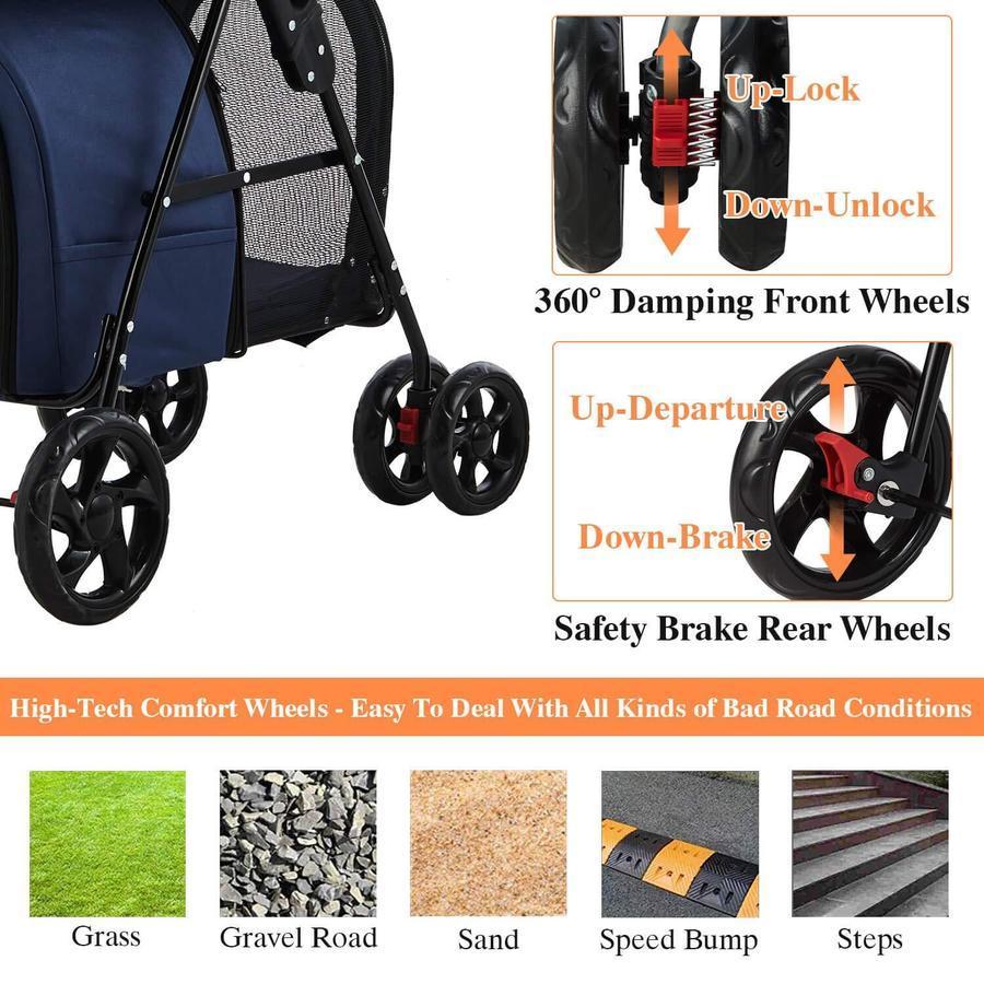 2025 Carrito Doble para Mascotas 42