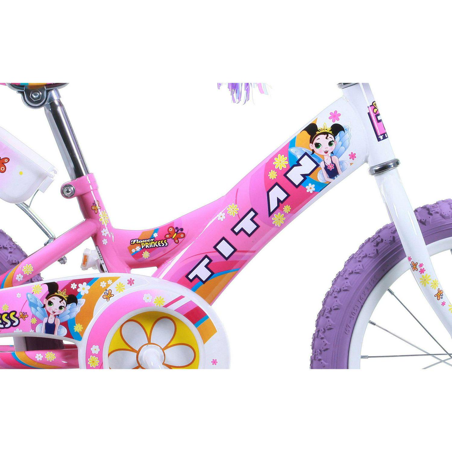 2025 Titan BMX para niña Flower Princess 16 pulgadas