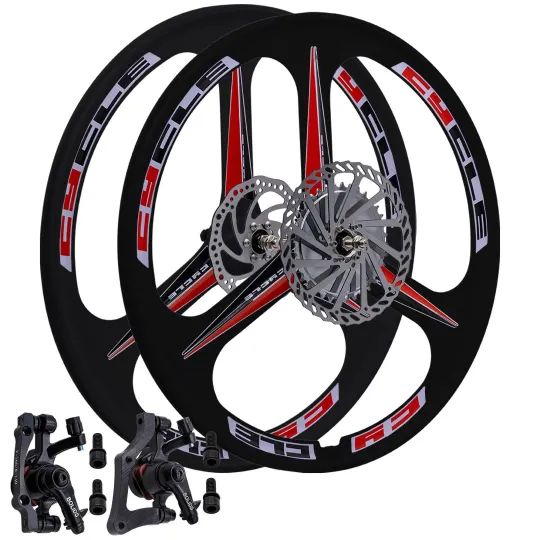 2025 Juego de ruedas mag motorizadas BBR Tuning de 26 pulgadas con 3 radios – Negro