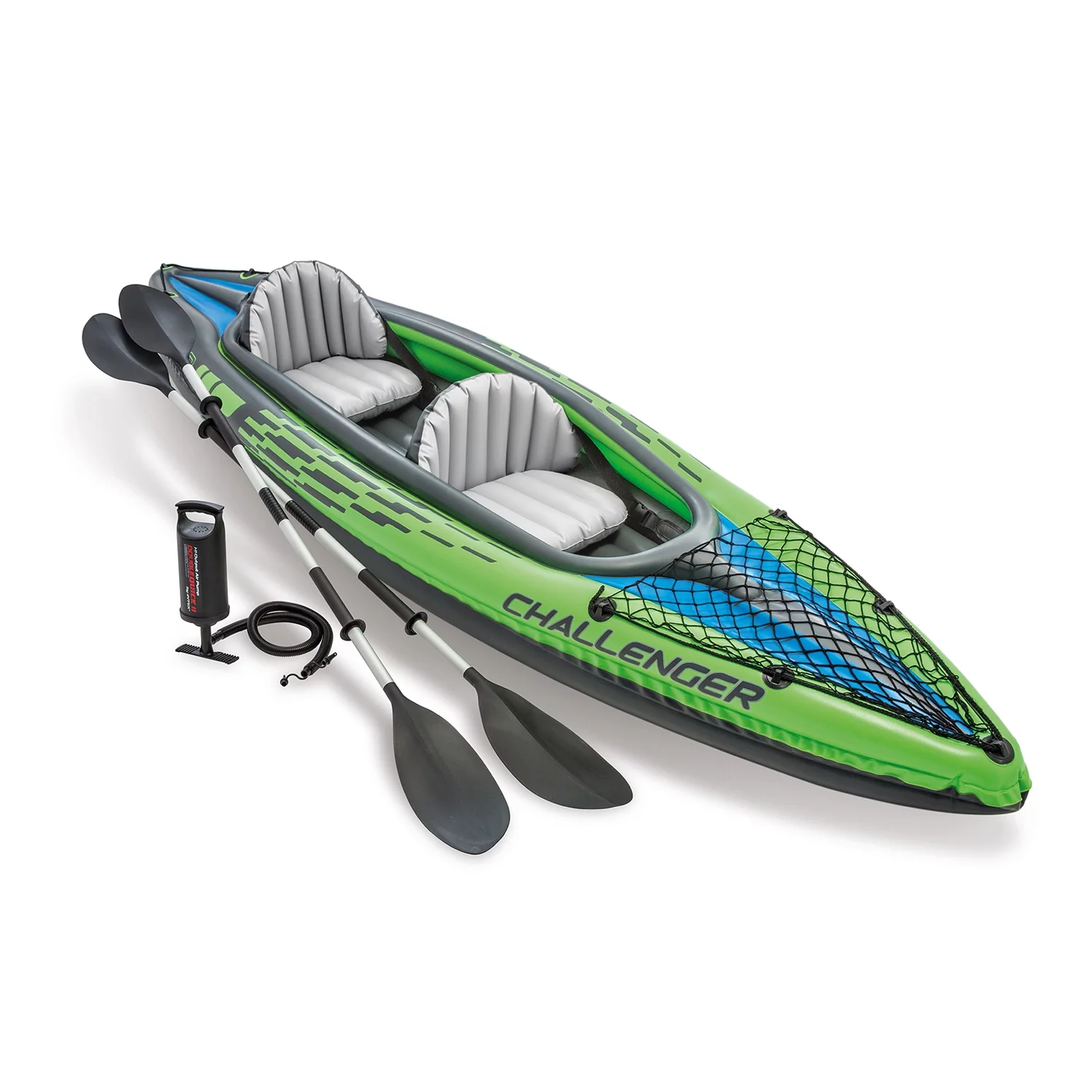 2025 Kayak inflable Intex Challenger K2 con remos y bomba manual