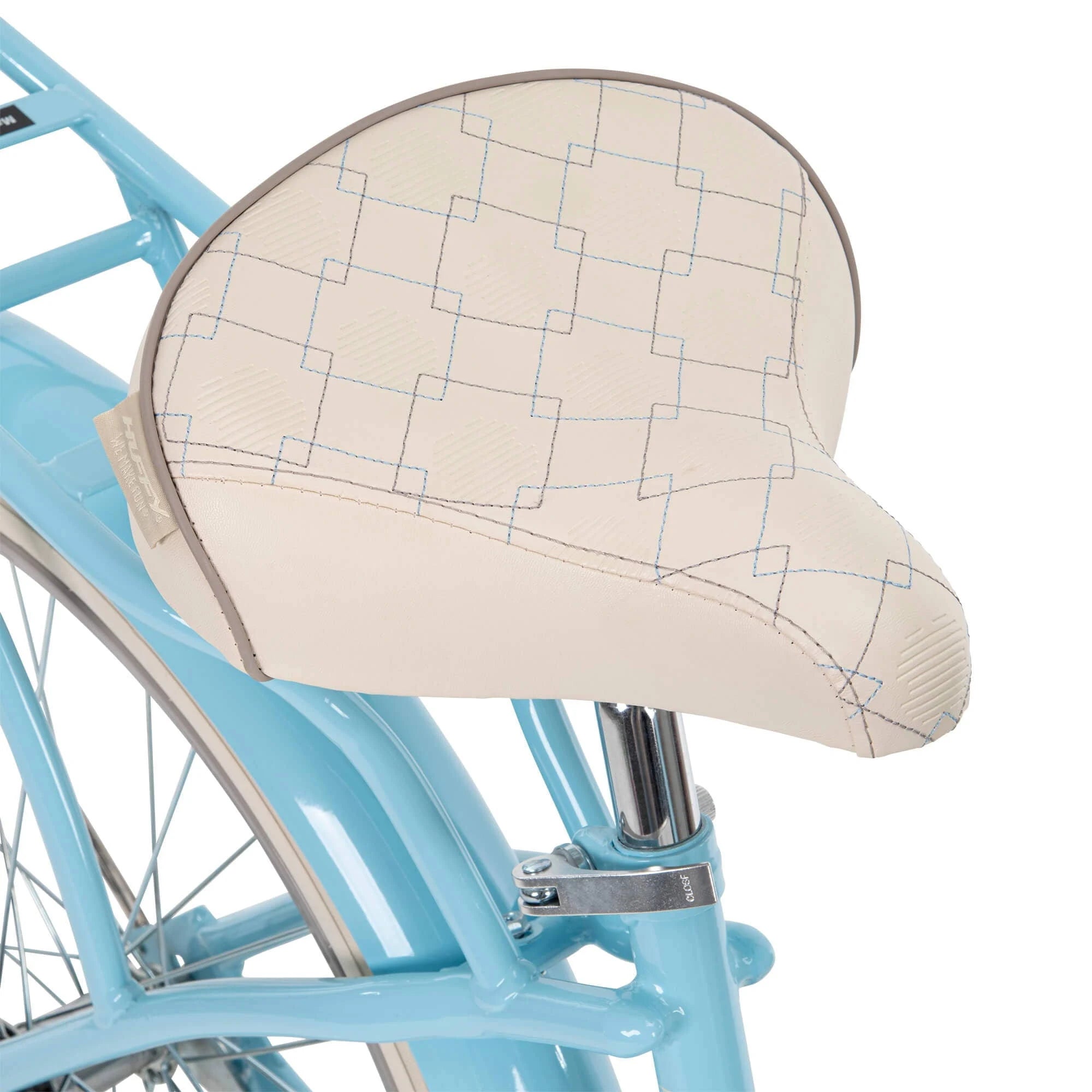 2025 Bicicleta Cruiser Clásica de Playa para Mujeres Huffy Nel Lusso 24 pulgadas, Azul Claro