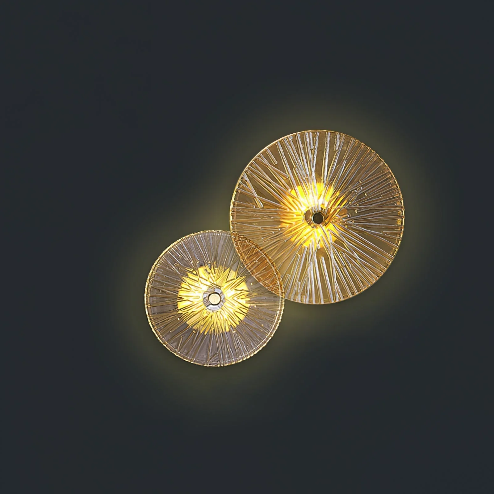 Modern Lotus Flower Wall Sconce �C Artistic LED Light with Elegant Radial Disc Design