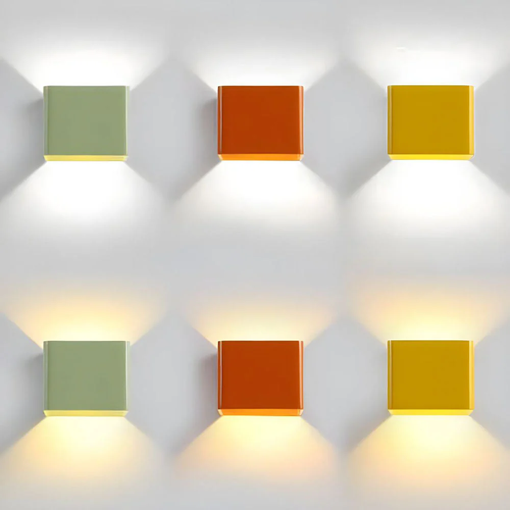 Modern Cube Wall Light �C Minimalist LED Sconce with Dual Up and Down Lighting