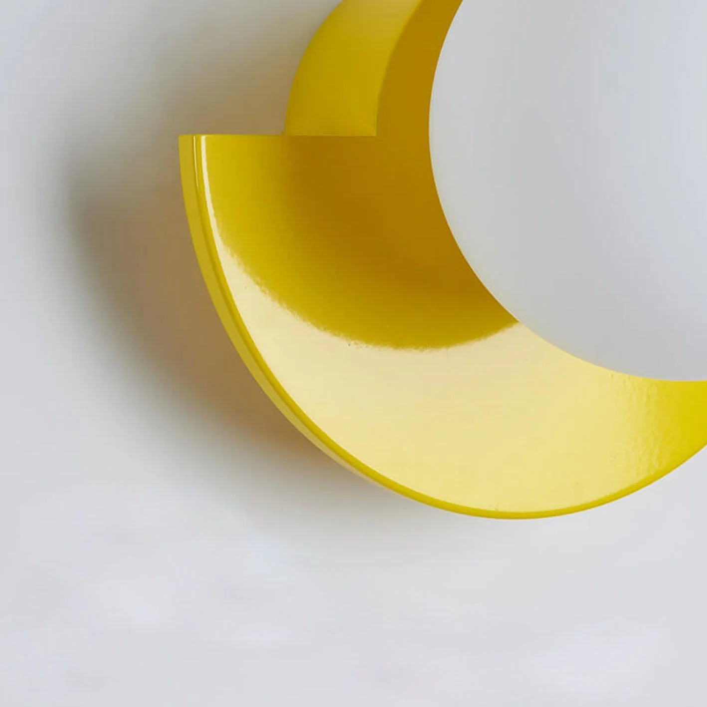 Glass Globe Wall Sconce, Modern Minimalist Light with Geometric Semicircle Base