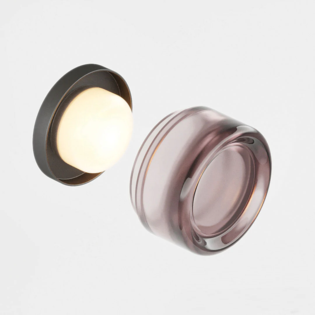 Modern Dimpled Wall Sconce �?Metal Light Fixture