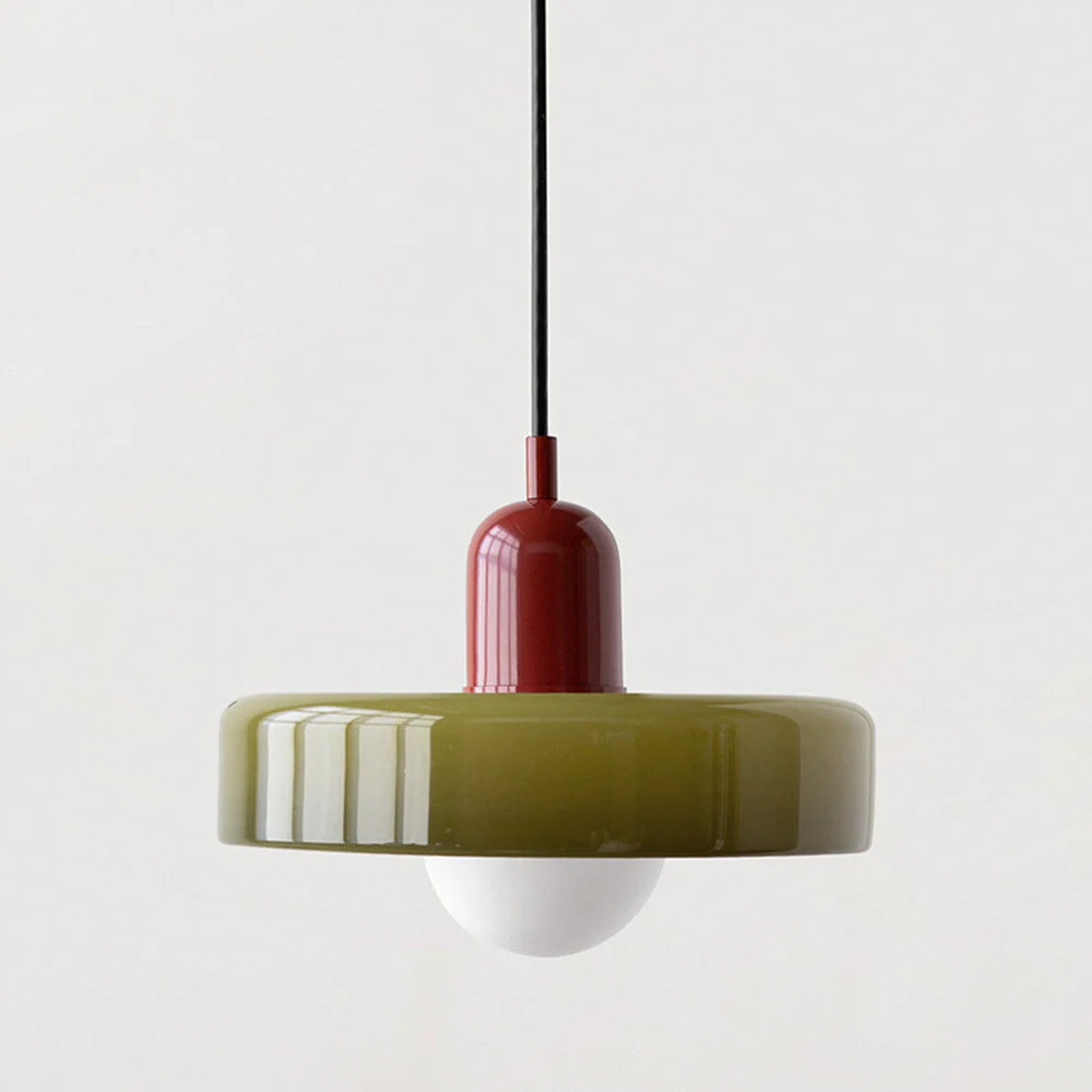Modern Glass Pendant Light �C Minimalist LED Ceiling Fixture for Utility Rooms