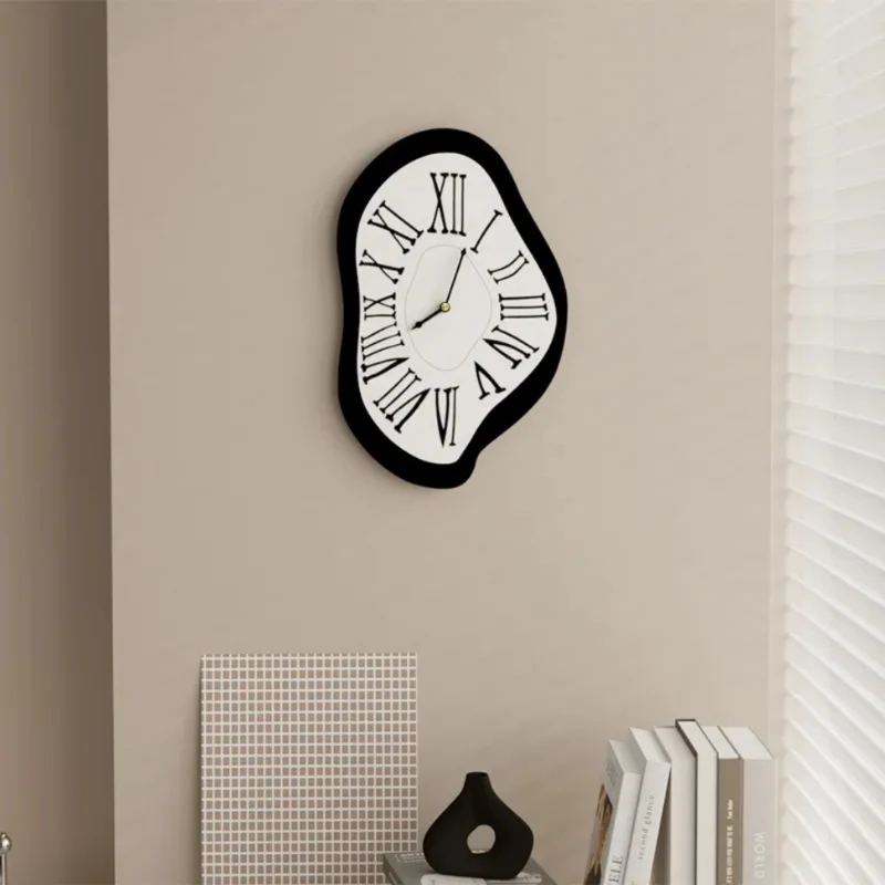 Surrealistic Wall Clock with Roman Numerals �C Dali-Inspired Artistic Decor