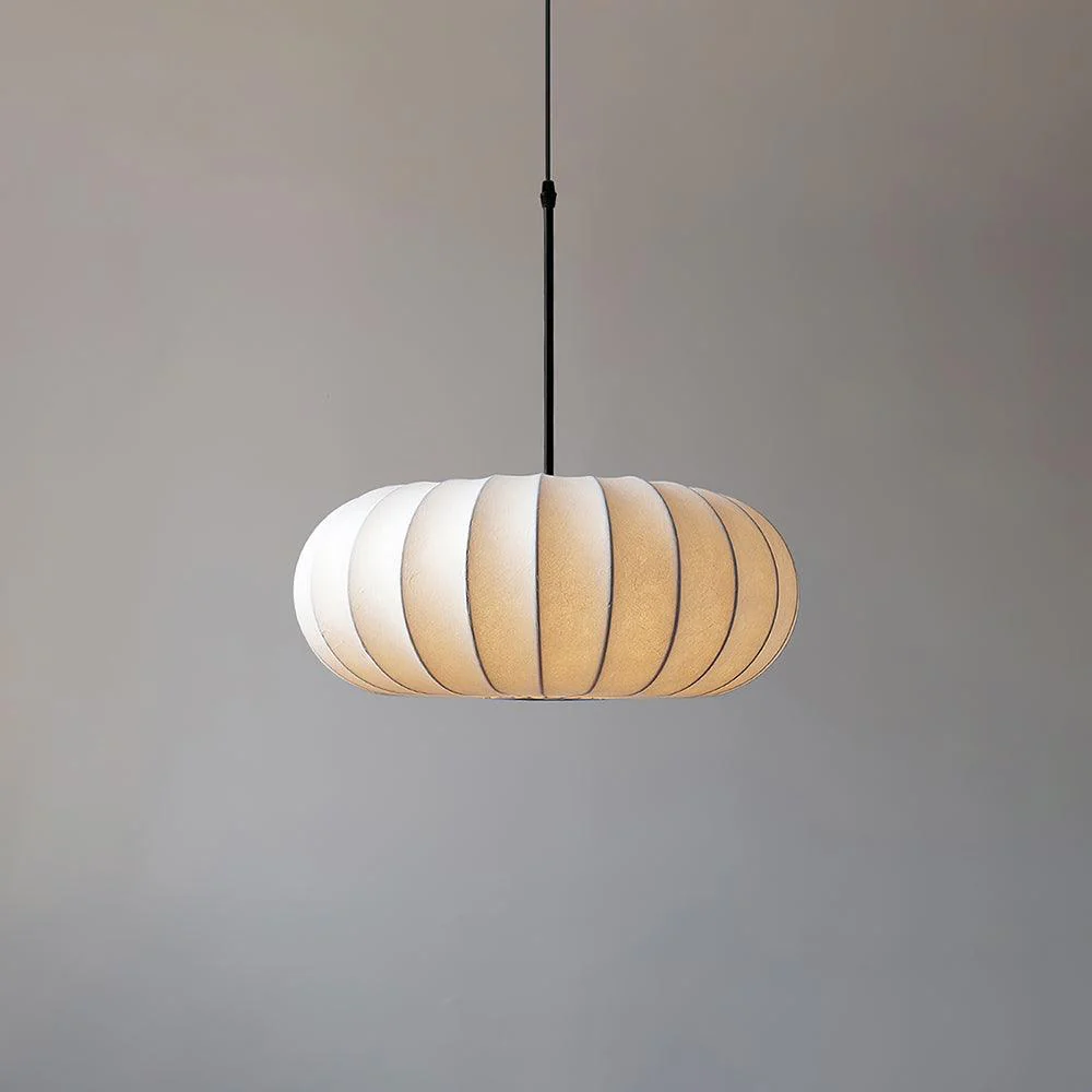 Minimalist Verona Pendant Light with Ribbed Design and Japanese Elegance