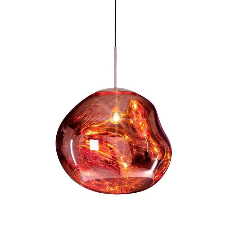 Modern Glass Pendant Light �C Sculptural Irregular Design, E27 Fitting