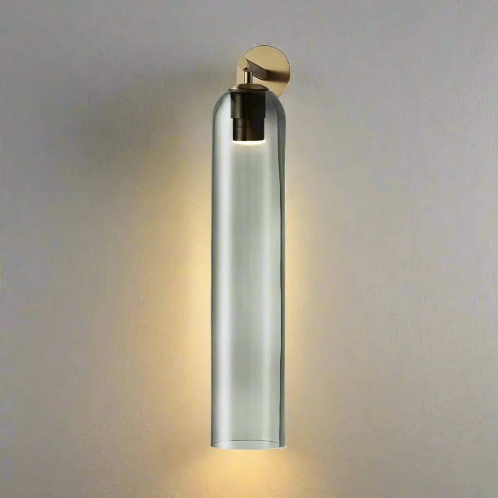 Modern Glass Wall Sconce �C Minimalist Tubular Light Fixture for Ambient Home Lighting