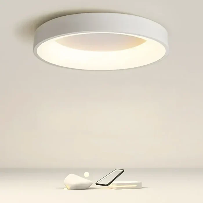 Ceiling Light | Matte Metal & Acrylic | Scandinavian Flush Mount | Modern Home