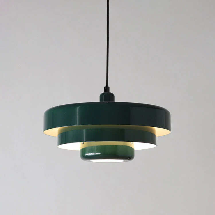 Mid-Century Modern Multi-Layered Pendant Light with Retro Charm
