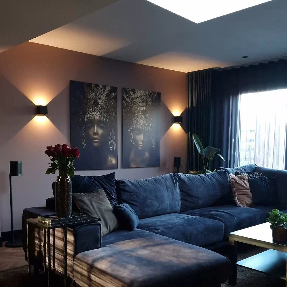 Modern Wall Light with Motion Sensor �C Cube LED Sconce for Hallways & Stairs