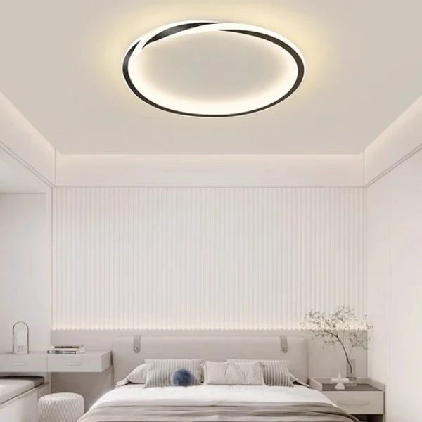 Modern Minimalist Round LED Ceiling Light �?Flush Mount - Iron & Acrylic