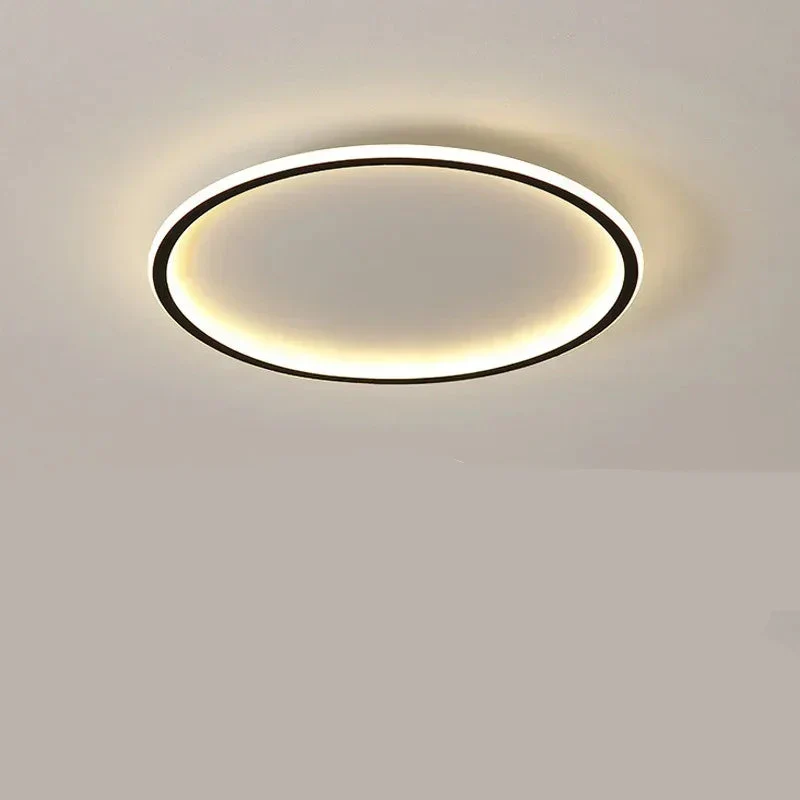 Modern Scandinavian LED Ceiling Light - Minimalist Round Flush Mount Fixture
