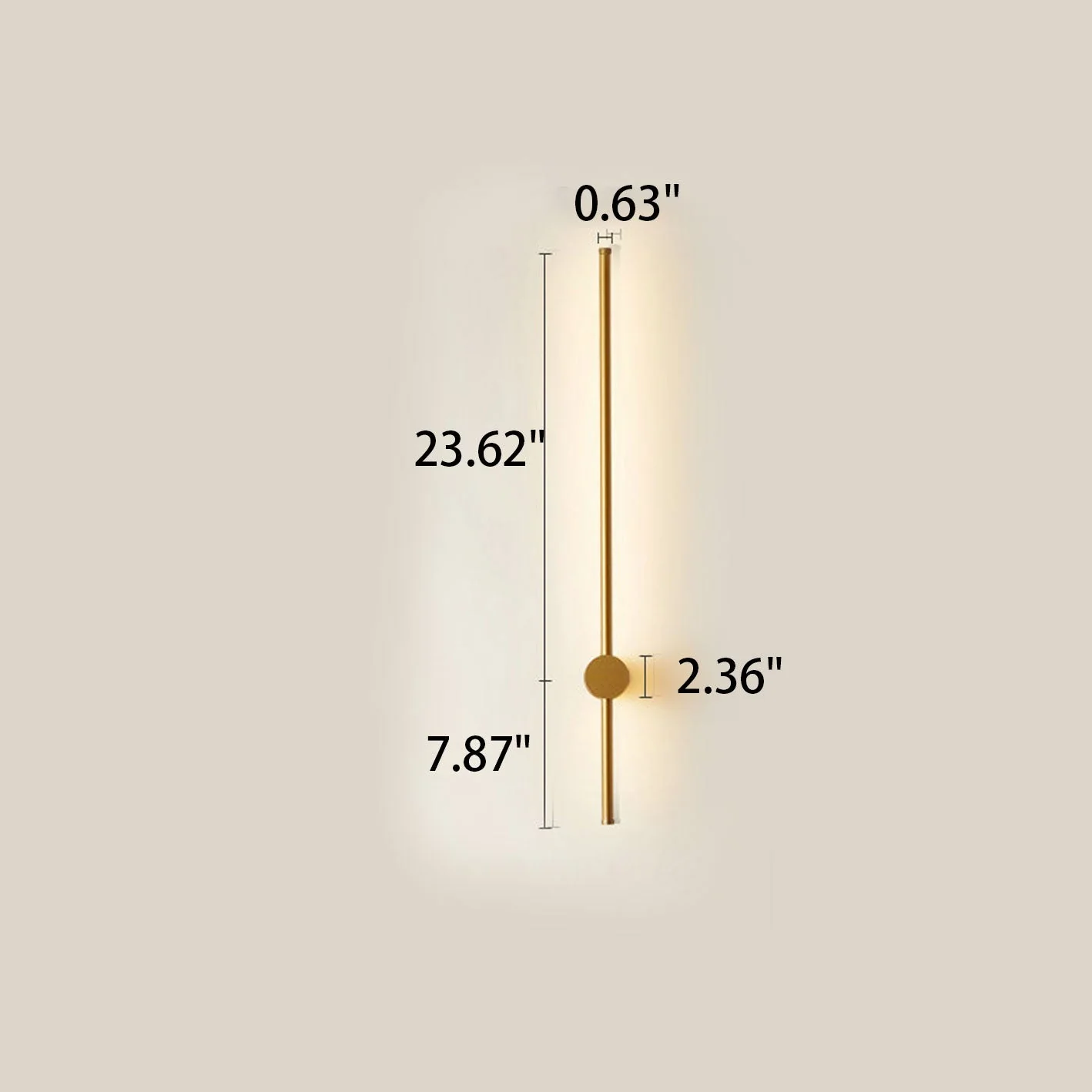 Modern LED Wall Light �?Minimalist Aluminium Sconce with Twin Linear Rod Design