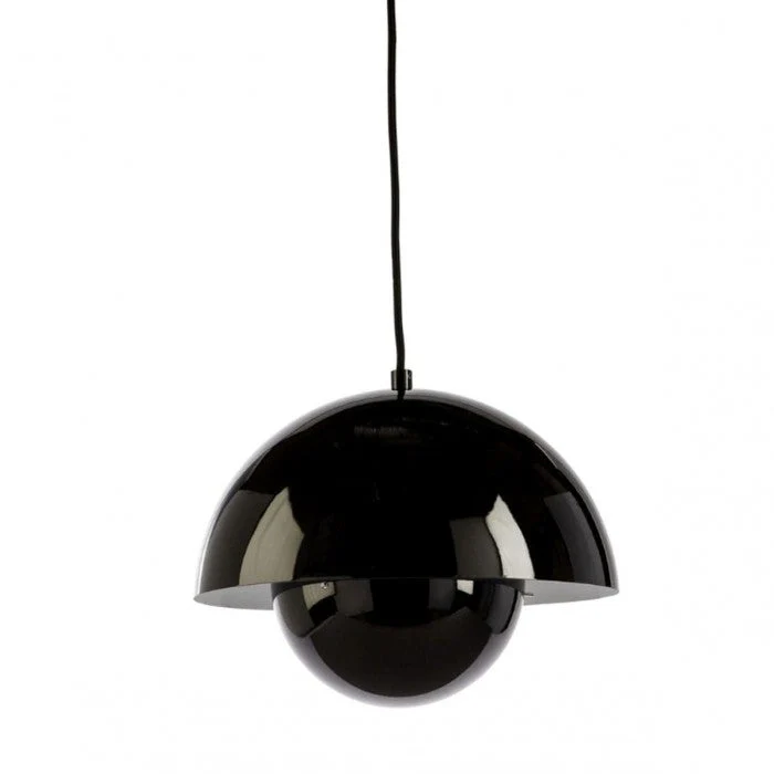 Mid-Century Modern Dome Pendant Light - Minimalist Dual Sphere Design
