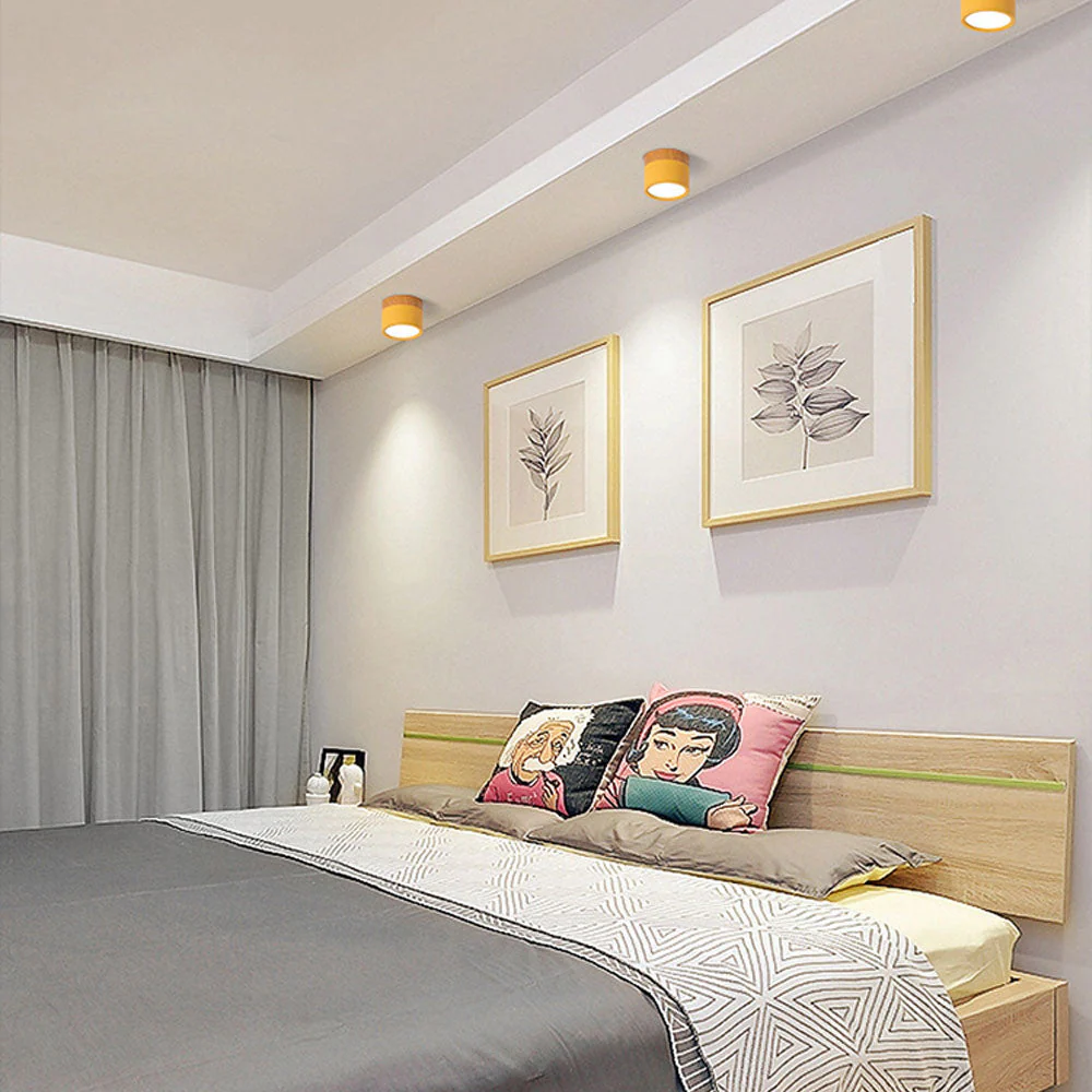 Modern Flush Mount LED Ceiling Light �?Compact Weatherproof Aluminium Fixture for Porch & Hallway