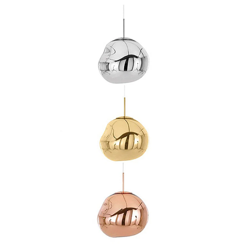 Modern Glass Pendant Light �C Sculptural Irregular Design, E27 Fitting
