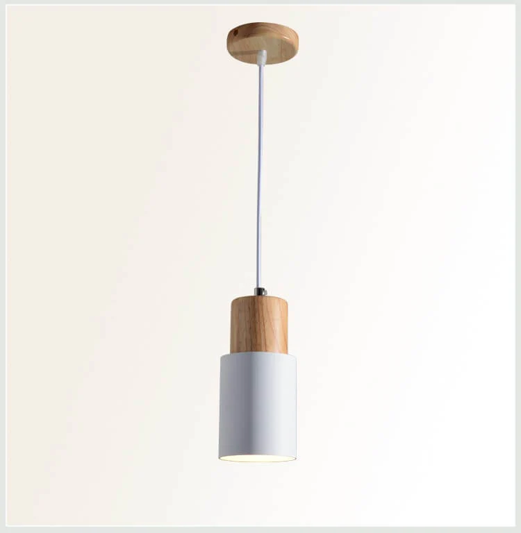 Minimalist LED Pendant Light - Nordic Style, Adjustable Aluminum Cylinder