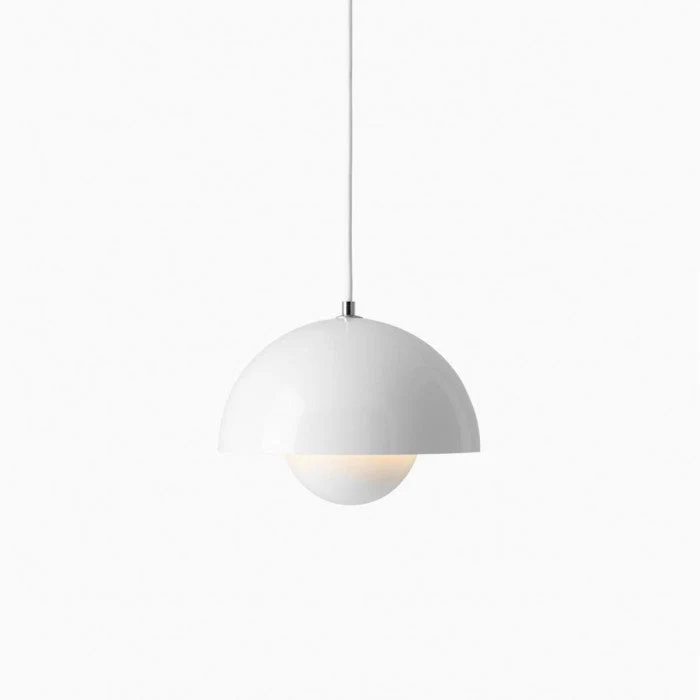 Mid-Century Modern Dome Pendant Light - Minimalist Dual Sphere Design