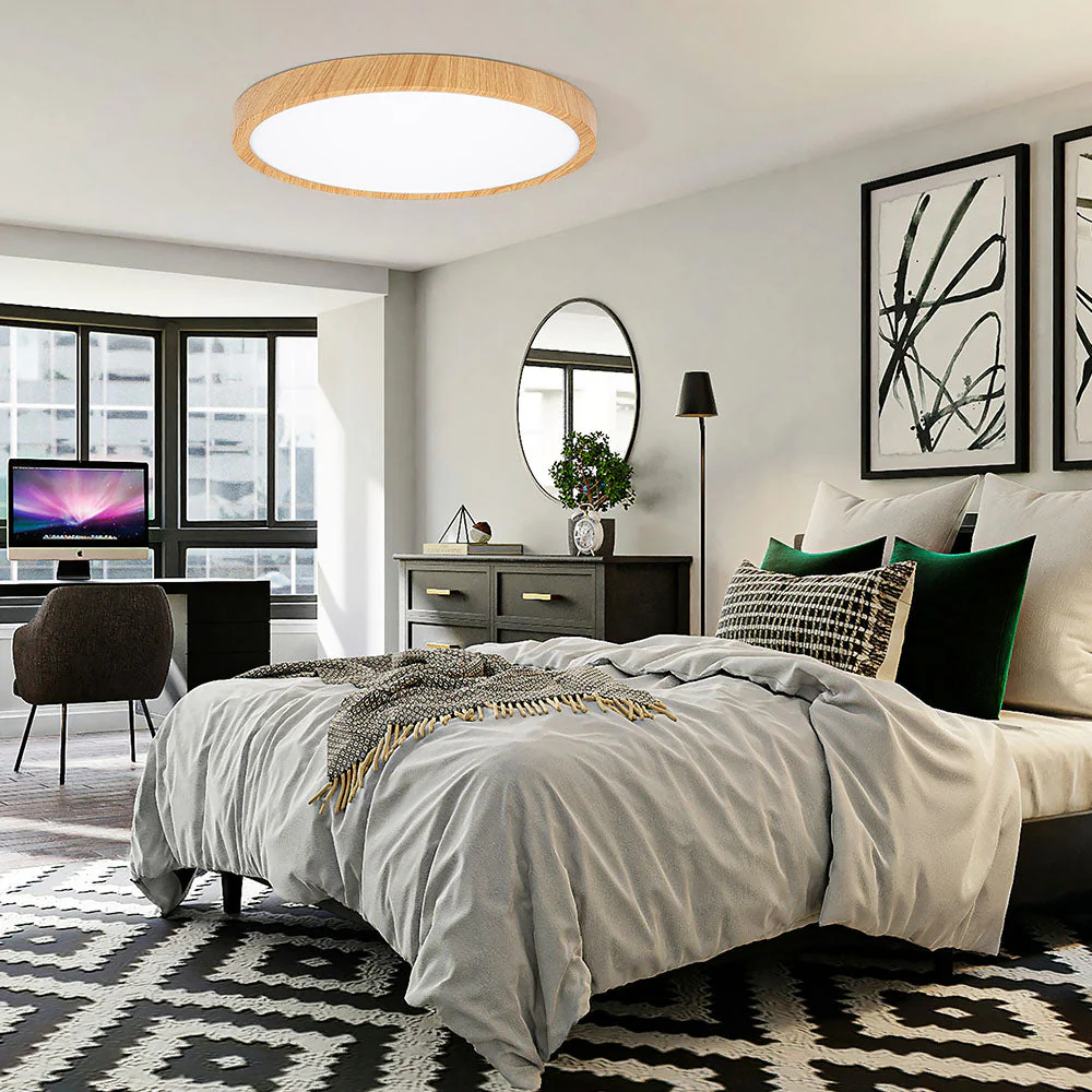 Modern Flush Mount LED Ceiling Light �?Minimalist Acrylic Round Fixture