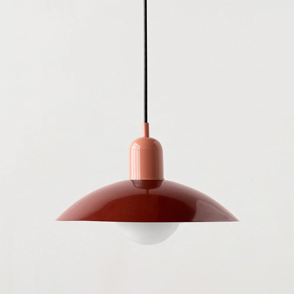 Modern Macaron Pendant Lamp - Sleek Glass Dome, Minimalist Design